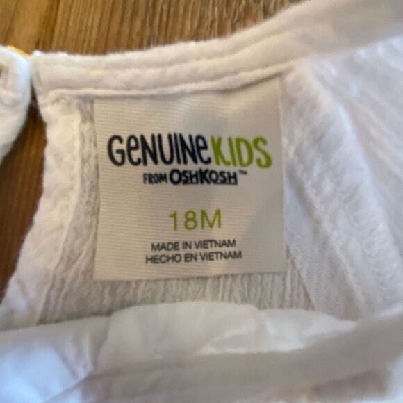 Genuine Kids Oshkosh Boho Lace Off White Cream Top Infant Size18 M - Picture 7 of 16